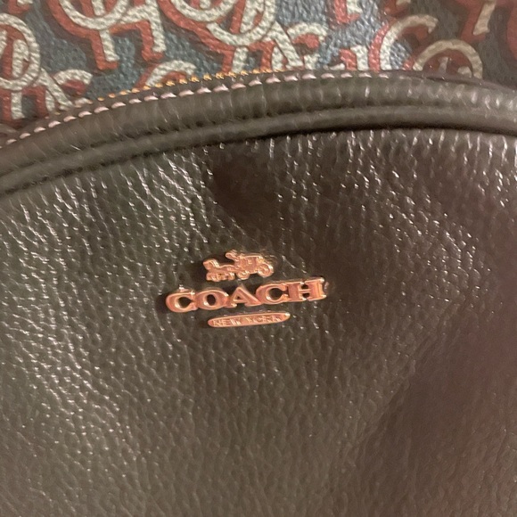 Coach monogram signature green backpack - Picture 6 of 8